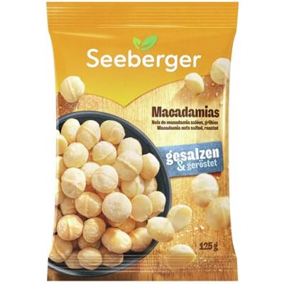 Seeberger Macadamias geröstet & gesalzen, intensiv nussig (13 x 125 g) Seeberger Macadamias geröstet & gesalzen, intensiv nussig (13 x 125 g)