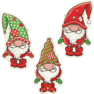 Günthart 60 Stück Weihnacht Wichtel aus Persipan Dekormasse bedruckt in verschiedenen Varianten,1er Pack (1 x 232 g) Günthart 60 Stück Weihnacht Wichtel aus Persipan Dekormasse bedruckt in verschiedenen Varianten,1er Pack (1 x 232 g)