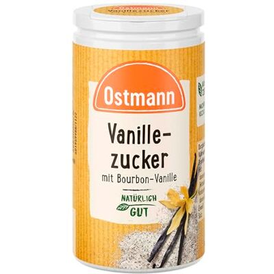Ostmann Gewürze – Vanillezucker mit Bourbon Vanille, Zucker mit Extrakt aus Bourbon-Vanilleschoten, zum Verfeinern von Kuchen, Desserts & Co, vegan, 4 x 45 g (Verpackungsdesign kann abweichen) Ostmann Gewürze – Vanillezucker mit Bourbon Vanille, Zucker mit Extrakt aus Bourbon-Vanilleschoten, zum Verfeinern von Kuchen, Desserts & Co, vegan, 4 x 45 g (Verpackungsdesign kann abweichen)