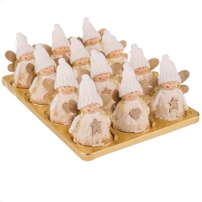 Günthart 12 Stück Engel auf Pralinentaler in verschiedenen Varianten und mit Schokoladentaler, 1er Pack (411 gr) Günthart 12 Stück Engel auf Pralinentaler in verschiedenen Varianten und mit Schokoladentaler, 1er Pack (411 gr)