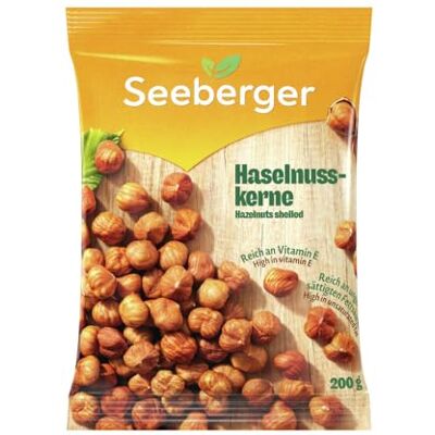 Seeberger Haselnusskerne, Große runde Kerne der Haselnuss (12 x 200 g) Seeberger Haselnusskerne, Große runde Kerne der Haselnuss (12 x 200 g)