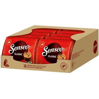 Senseo Pads Classic, 160 Kaffeepads, 10er Pack, 10 x 16 Getränke Senseo Pads Classic, 160 Kaffeepads, 10er Pack, 10 x 16 Getränke