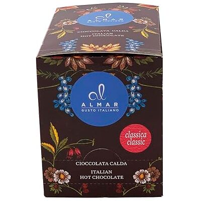 Almar italienische heiße Schokolade Cortina CLASSIC Geschmack (15x30 g) Einzeln Portionsbeutel, 450 g Almar italienische heiße Schokolade Cortina CLASSIC Geschmack (15x30 g) Einzeln Portionsbeutel, 450 g