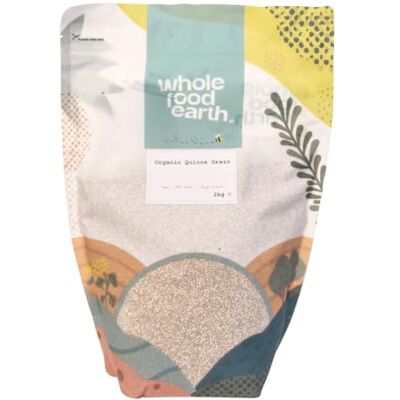 Wholefood Earth Organic Quinoa Grain – 2kg Raw GMO Free Vegan High Fibre Certified Organic Wholefood Earth Organic Quinoa Grain – 2kg Raw GMO Free Vegan High Fibre Certified Organic