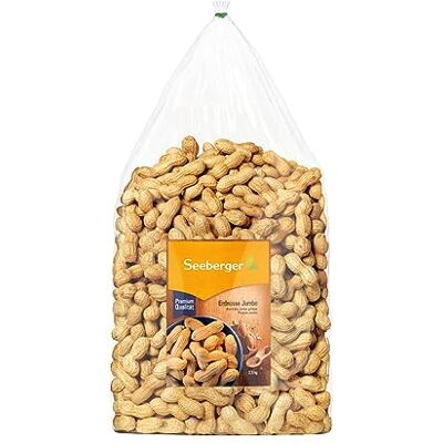 Seeberger Erdnüsse Jumbo Riesen, Große Erdnüsse in Schale (1 x 2,5 kg) Seeberger Erdnüsse Jumbo Riesen, Große Erdnüsse in Schale (1 x 2,5 kg)