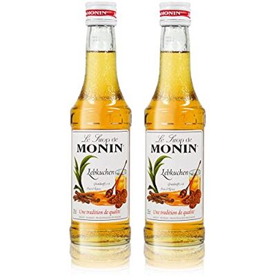 MONIN 2x Lebkuchen Sirup, 250 ml Flasche für Cocktails, zum Kaffee oder Kochen MONIN 2x Lebkuchen Sirup, 250 ml Flasche für Cocktails, zum Kaffee oder Kochen