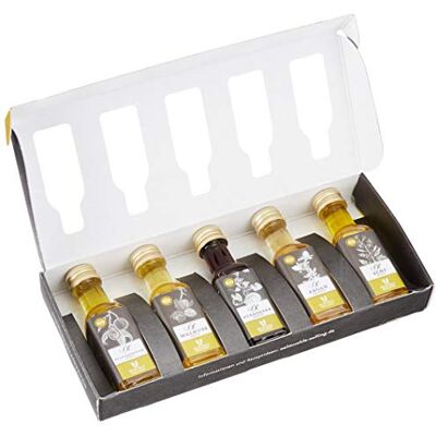 Ölmühle Solling Geschenkset Kernige und Nussige Renner, Bio-Arganöl geröstet, Kürbiskernöl geröstet, Pflaumenkernöl, Senföl, Walnussöl Ölmühle Solling Geschenkset Kernige und Nussige Renner, Bio-Arganöl geröstet, Kürbiskernöl geröstet, Pflaumenkernöl, Senföl, Walnussöl