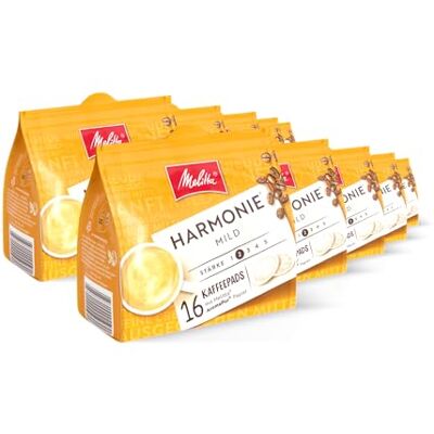 Melitta Harmonie Mild, Kaffeepads, Stärke 2/5, 160 Pads Leichte Röstung, ideal für alle gängigen Padmaschinen Melitta Harmonie Mild, Kaffeepads, Stärke 2/5, 160 Pads Leichte Röstung, ideal für alle gängigen Padmaschinen