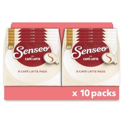 Senseo Pads Café Latte, 10 x 8 Getränke, 80 Kaffeepads (Verpackungsdesign kann abweichen) Senseo Pads Café Latte, 10 x 8 Getränke, 80 Kaffeepads (Verpackungsdesign kann abweichen)