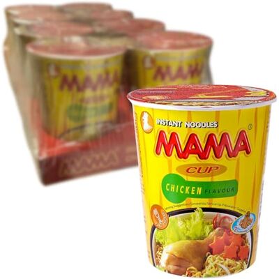 MAMA Instantnudeln Hühnchen Becher 8er Multipack (8 x 70 g) Thailands Nr. 1 Nudelmarke – in Minuten fertig, kein Kochen nötig – ideal für Büro, Studium & Vorrat MAMA Instantnudeln Hühnchen Becher 8er Multipack (8 x 70 g) Thailands Nr. 1 Nudelmarke – in Minuten fertig, kein Kochen nötig – ideal für Büro, Studium & Vorrat