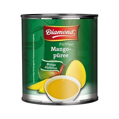 Diamond Mangopüree, feines Püree aus der Mango Alphonso, Obstkonserve in der Dose 1 x 3,1 kg Diamond Mangopüree, feines Püree aus der Mango Alphonso, Obstkonserve in der Dose 1 x 3,1 kg