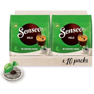 Senseo Pads Mild, 10 x 16 Getränke, 160 Kaffeepads Senseo Pads Mild, 10 x 16 Getränke, 160 Kaffeepads