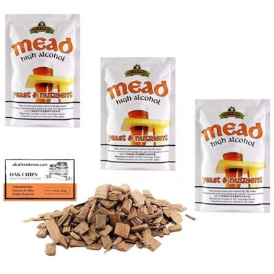 AlcoFermBrew 3 x Bulldog 28g/25L Methefe Hefe zur Met-Gärung, Hefe für Honig, Weinhefe AlcoFermBrew 3 x Bulldog 28g/25L Methefe Hefe zur Met-Gärung, Hefe für Honig, Weinhefe