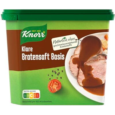 Knorr Klare Bratensaft Basis ideal als Basis für Bratensoßen ohne geschmacksverstärkende Zusatzstoffe 6x 235 ml Knorr Klare Bratensaft Basis ideal als Basis für Bratensoßen ohne geschmacksverstärkende Zusatzstoffe 6x 235 ml