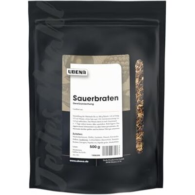 Ubena Foodservice Gewürze Sauerbraten Gewürzmischung, Im wiederverschließbaren Vorratsbeutel, 500 g im Beutel Ubena Foodservice Gewürze Sauerbraten Gewürzmischung, Im wiederverschließbaren Vorratsbeutel, 500 g im Beutel