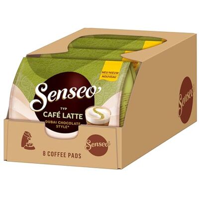 Senseo Café Latte Dubai Chocolate Style Pads, 4 x 8 Drinks, 32 Coffee Pads Senseo Café Latte Dubai Chocolate Style Pads, 4 x 8 Drinks, 32 Coffee Pads