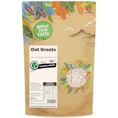 Wholefood Earth Oat Groats 2 kg GMO Free Natural High Fibre Wholefood Earth Oat Groats 2 kg GMO Free Natural High Fibre