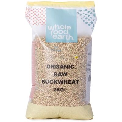 Wholefood Earth Organic Buckwheat – 2 kg GMO Free Vegan Source of Fibre Certified Organic Wholefood Earth Organic Buckwheat – 2 kg GMO Free Vegan Source of Fibre Certified Organic