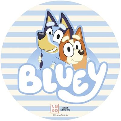dekora , Essbarer Tortenaufleger Bluey, Tortendeko für Kindergeburtstag, Zuckerfreier Tortenaufleger für Kuchen & Torten, Glutenfrei, Einfache Anwendung, Bluey & Bingo Design, 20 cm Durchmesser dekora , Essbarer Tortenaufleger Bluey, Tortendeko für Kindergeburtstag, Zuckerfreier Tortenaufleger für Kuchen & Torten, Glutenfrei, Einfache Anwendung, Bluey & Bingo Design, 20 cm Durchmesser