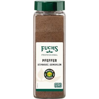Fuchs Pfeffer schwarz gemahlen (1 x 550 g) Mit praktischem Streuaufsatz Für Großverbraucher und Gastronomie Fuchs Pfeffer schwarz gemahlen (1 x 550 g) Mit praktischem Streuaufsatz Für Großverbraucher und Gastronomie