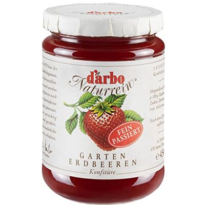 Darbo Naturrein Erdbeer Konfitüre passiert 6 x 450 g Darbo Naturrein Erdbeer Konfitüre passiert 6 x 450 g