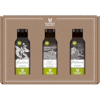 Ölmühle Solling 3er-Sortiment GewürzÖl Mediterrane Küche Bio Ölmühle Solling 3er-Sortiment GewürzÖl Mediterrane Küche Bio