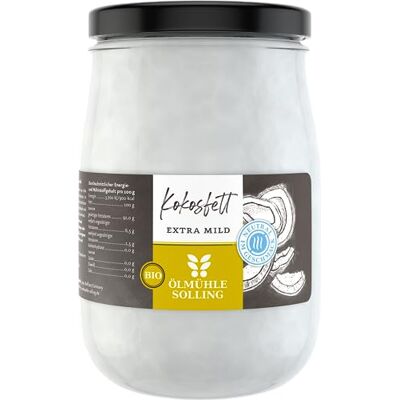 Ölmühle Solling Kokosfett desodoriert 1,0 l Schraubglas Bio Ölmühle Solling Kokosfett desodoriert 1,0 l Schraubglas Bio