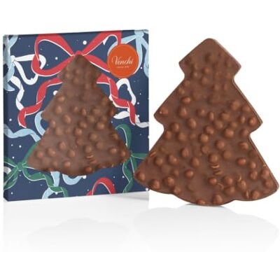 Venchi , Brutto&Buono Tanne, Vollmilch & Haselnuss, Glutenfrei, 200 g Vollmilchschokoladentafel mit ganzen "Piemont-Haselnüss", handgefertigte Tannenform, Weihnachts-Geschenkidee Venchi , Brutto&Buono Tanne, Vollmilch & Haselnuss, Glutenfrei, 200 g Vollmilchschokoladentafel mit ganzen "Piemont-Haselnüss", handgefertigte Tannenform, Weihnachts-Geschenkidee