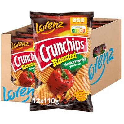Lorenz Snack World LORENZ Crunchips Roasted Smoky Paprika 12 x 110g vegan Lorenz Snack World LORENZ Crunchips Roasted Smoky Paprika 12 x 110g vegan