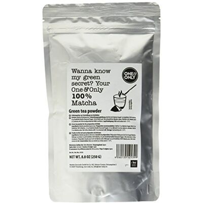 One&Only one & only Matcha Powder 100% zum Verfeinern von Backwaren, Kuchen, Speisen, Cocktails und Mixgetränken, 1er Pack (1 x 250 g) One&Only one & only Matcha Powder 100% zum Verfeinern von Backwaren, Kuchen, Speisen, Cocktails und Mixgetränken, 1er Pack (1 x 250 g)