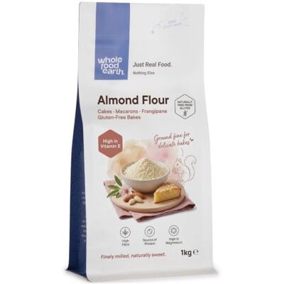 Wholefood Earth Almonds Flour 1 kg GMO Free High Fibre Source of Protein Wholefood Earth Almonds Flour 1 kg GMO Free High Fibre Source of Protein