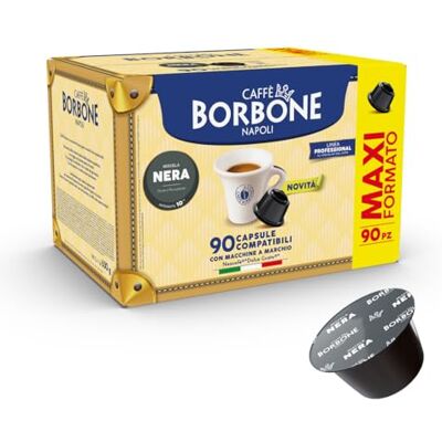CAFFÈ BORBONE Schwarze Kaffeemischung 90 Kapseln Kompatibel mit Kaffeemaschinen der Marke Nescafè®* Dolce Gusto®* CAFFÈ BORBONE Schwarze Kaffeemischung 90 Kapseln Kompatibel mit Kaffeemaschinen der Marke Nescafè®* Dolce Gusto®*