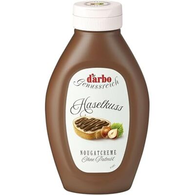 Darbo Haselkuss Nougatcreme 6x320g Vorteilspack Köstliche Haselnusscreme in praktischer Dosierflasche Fein-cremige Konsistenz für Brot, Crêpes, Milchreis, Müsli, Kuchen & Eis Darbo Haselkuss Nougatcreme 6x320g Vorteilspack Köstliche Haselnusscreme in praktischer Dosierflasche Fein-cremige Konsistenz für Brot, Crêpes, Milchreis, Müsli, Kuchen & Eis