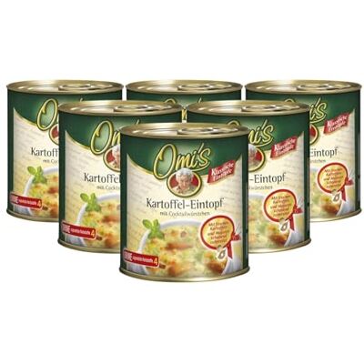 Buss Omi’s klassischer Kartoffeltopf -Traditioneller Suppentopf, 6 x 800g Buss Omi’s klassischer Kartoffeltopf -Traditioneller Suppentopf, 6 x 800g