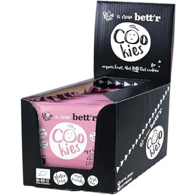 ROOKIES Bett'r Apricot & Vanilla Vegan Kekse Einzeln Verpackt-100% Bio, Organisch, Glutenfrei, Ohne Zuckerzusatz-18 x 40g ROOKIES Bett'r Apricot & Vanilla Vegan Kekse Einzeln Verpackt-100% Bio, Organisch, Glutenfrei, Ohne Zuckerzusatz-18 x 40g