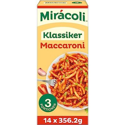 Mars Miracoli Fertiggerichte Klassiker Maccaroni, 3 Portionen, 14 Packungen (14 x 356,2g) Mars Miracoli Fertiggerichte Klassiker Maccaroni, 3 Portionen, 14 Packungen (14 x 356,2g)
