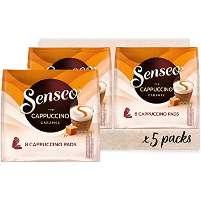 Senseo Pads Cappuccino Caramel, 5 x 8 Getränke, 40 Kaffeepads Senseo Pads Cappuccino Caramel, 5 x 8 Getränke, 40 Kaffeepads