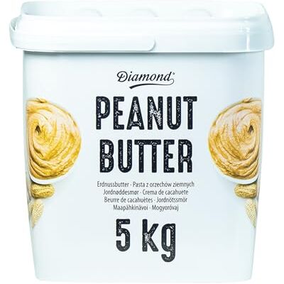 Diamond Erdnussbutter, Peanut Butter aus 90% gerösteten Erdnusskernen, cremig, vegan und glutenfrei 1 x 5 kg Diamond Erdnussbutter, Peanut Butter aus 90% gerösteten Erdnusskernen, cremig, vegan und glutenfrei 1 x 5 kg