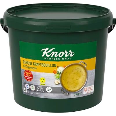 Knorr Gemüse Kraftbouillon Gemüsebrühe mit Suppengrün, rein pflanzlich, vegan 1er Pack (1 x 5 kg) Knorr Gemüse Kraftbouillon Gemüsebrühe mit Suppengrün, rein pflanzlich, vegan 1er Pack (1 x 5 kg)