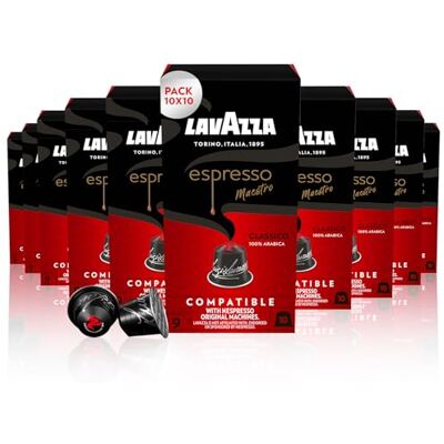 Lavazza - Maestro Classico - 100% Arabica - Nespresso Kompatibel - Pods Lavazza - Maestro Classico - 100% Arabica - Nespresso Kompatibel - Pods