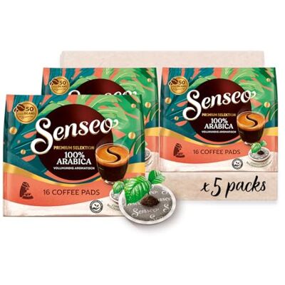 Senseo Pads Premium Selektion, 5 x 16 Getränke, 80 Kaffeepads Senseo Pads Premium Selektion, 5 x 16 Getränke, 80 Kaffeepads