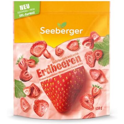 Seeberger gefriergetrocknete Erdbeeren XXL (1 x 130 g) Seeberger gefriergetrocknete Erdbeeren XXL (1 x 130 g)