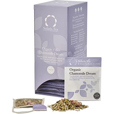 Solaris Bio Kamillen (Chamomile Dream) Mischung, 40 Seidenteebeutel, 1er Pack (1 x 60 g) Solaris Bio Kamillen (Chamomile Dream) Mischung, 40 Seidenteebeutel, 1er Pack (1 x 60 g)