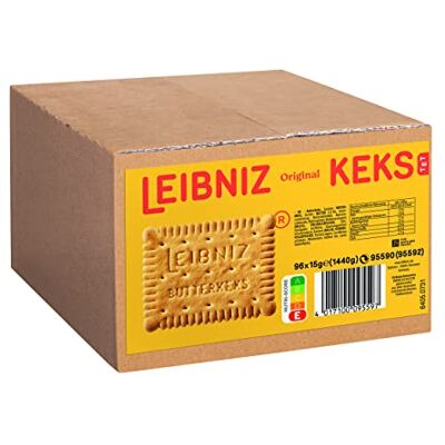 The Bahlsen Family LEIBNIZ Original Butterkeks Großpackung mit 3 einzeln verpackten Butterkeksen (96 x 15 g) The Bahlsen Family LEIBNIZ Original Butterkeks Großpackung mit 3 einzeln verpackten Butterkeksen (96 x 15 g)