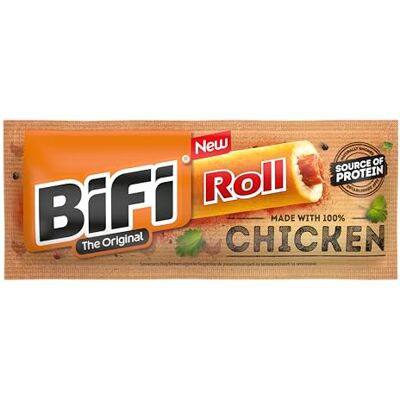 Bifi Chicken Roll 24er Pack (24 x 45g) Hähnchen-Snack im goldbraunen Teig herzhafter Snack To Go für unterwegs, im Büro oder nach dem Sport 100% Hähnchenfleisch Bifi Chicken Roll 24er Pack (24 x 45g) Hähnchen-Snack im goldbraunen Teig herzhafter Snack To Go für unterwegs, im Büro oder nach dem Sport 100% Hähnchenfleisch