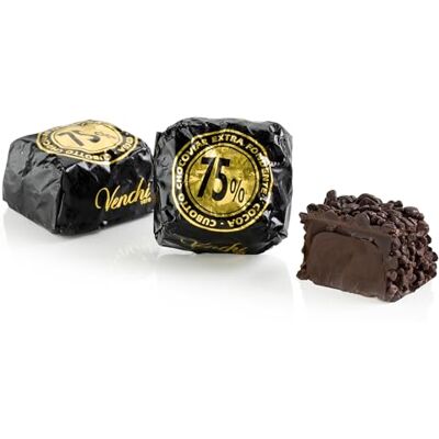 Venchi Chocoviar Würfel 75% Pralinen mit „Cuor di Cacao“-Füllung, extra dunkler Schokolade und 75% Chocoviar Granulat 1 kg Großpackung Vegan Glutenfrei Venchi Chocoviar Würfel 75% Pralinen mit „Cuor di Cacao“-Füllung, extra dunkler Schokolade und 75% Chocoviar Granulat 1 kg Großpackung Vegan Glutenfrei