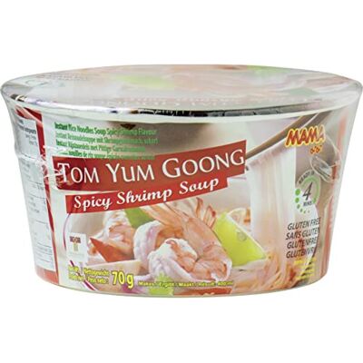MAMA Instant Reis Nudeln Tom Yum Goong Schüssel Multipack (6 X 70GR) MAMA Instant Reis Nudeln Tom Yum Goong Schüssel Multipack (6 X 70GR)