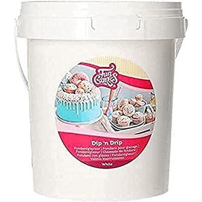 FunCakes Dip 'n Drip Zuckerglasur, White, 1 kg Kuchenglasur zum Überziehen und Glasieren, Glasur für Donuts, Cupcakes und Kuchen FunCakes Dip 'n Drip Zuckerglasur, White, 1 kg Kuchenglasur zum Überziehen und Glasieren, Glasur für Donuts, Cupcakes und Kuchen