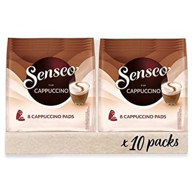 Senseo Pads Cappuccino, 10 x 8 Getränke, 80 Kaffeepads Senseo Pads Cappuccino, 10 x 8 Getränke, 80 Kaffeepads