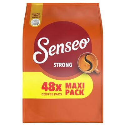 Senseo Pads Strong, Megapack XXL, 48 Getränke, 1 x 48 Kaffeepads (Verpackungsdesign kann abweichen) Senseo Pads Strong, Megapack XXL, 48 Getränke, 1 x 48 Kaffeepads (Verpackungsdesign kann abweichen)